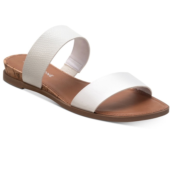 Sun Stone Womens Easten Slide Sandals Shoes Black Size 12 M